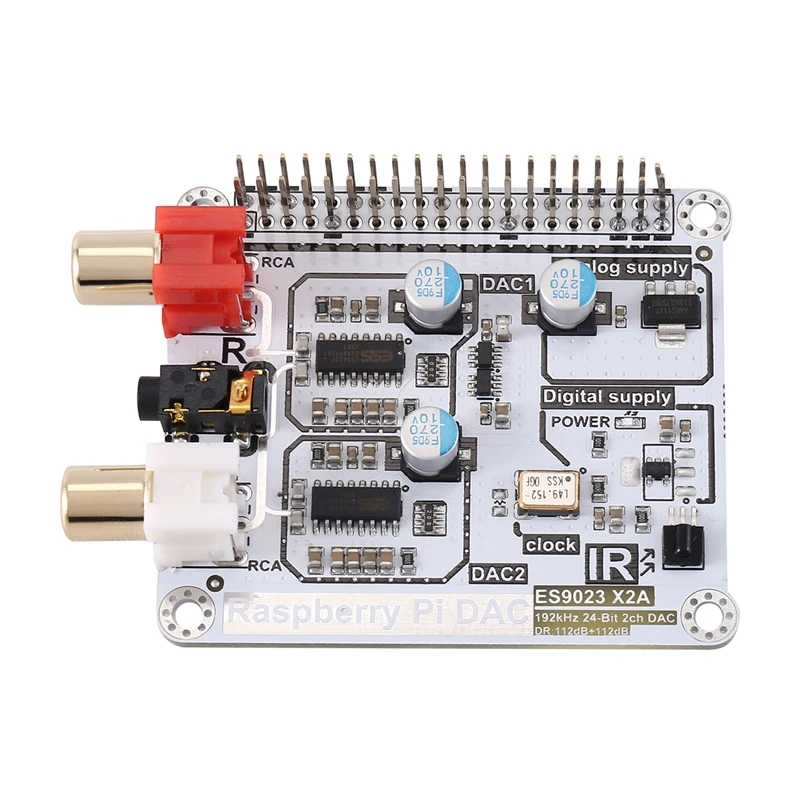 New Volumio Moode Accessory Part For Raspberry Pi DAC Raspberry Pi 4B+ HIFI Dual Decoding DAC I2S