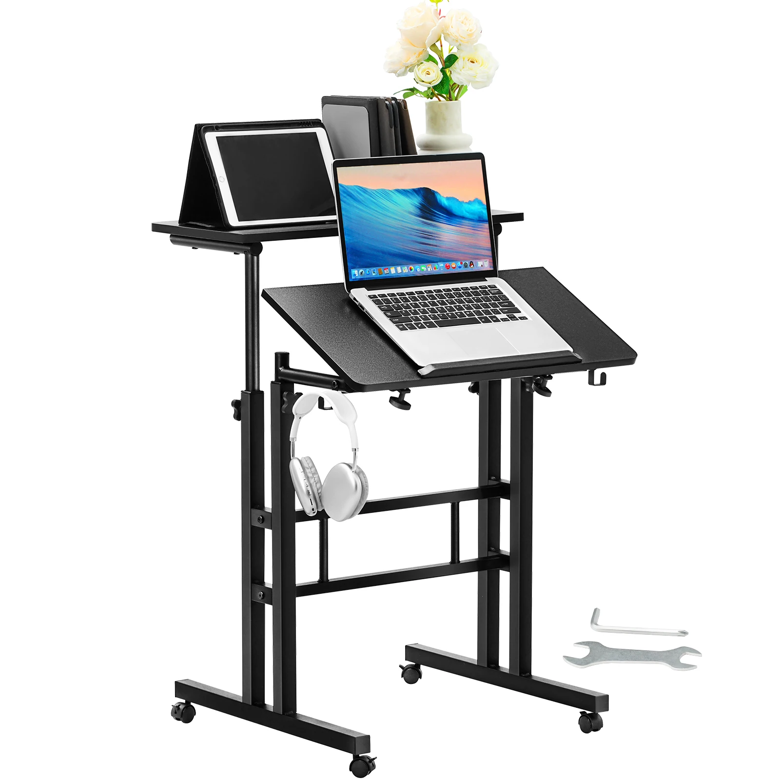 VEVOR Mobile Standing Desk 26.4