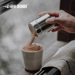 Stainless Steel Coffee Powder Sugar Shaker Uniform Fine Mesh Shaker Espresso Cocoa Flour Chocolate Sifter Art Cappuccino Latte