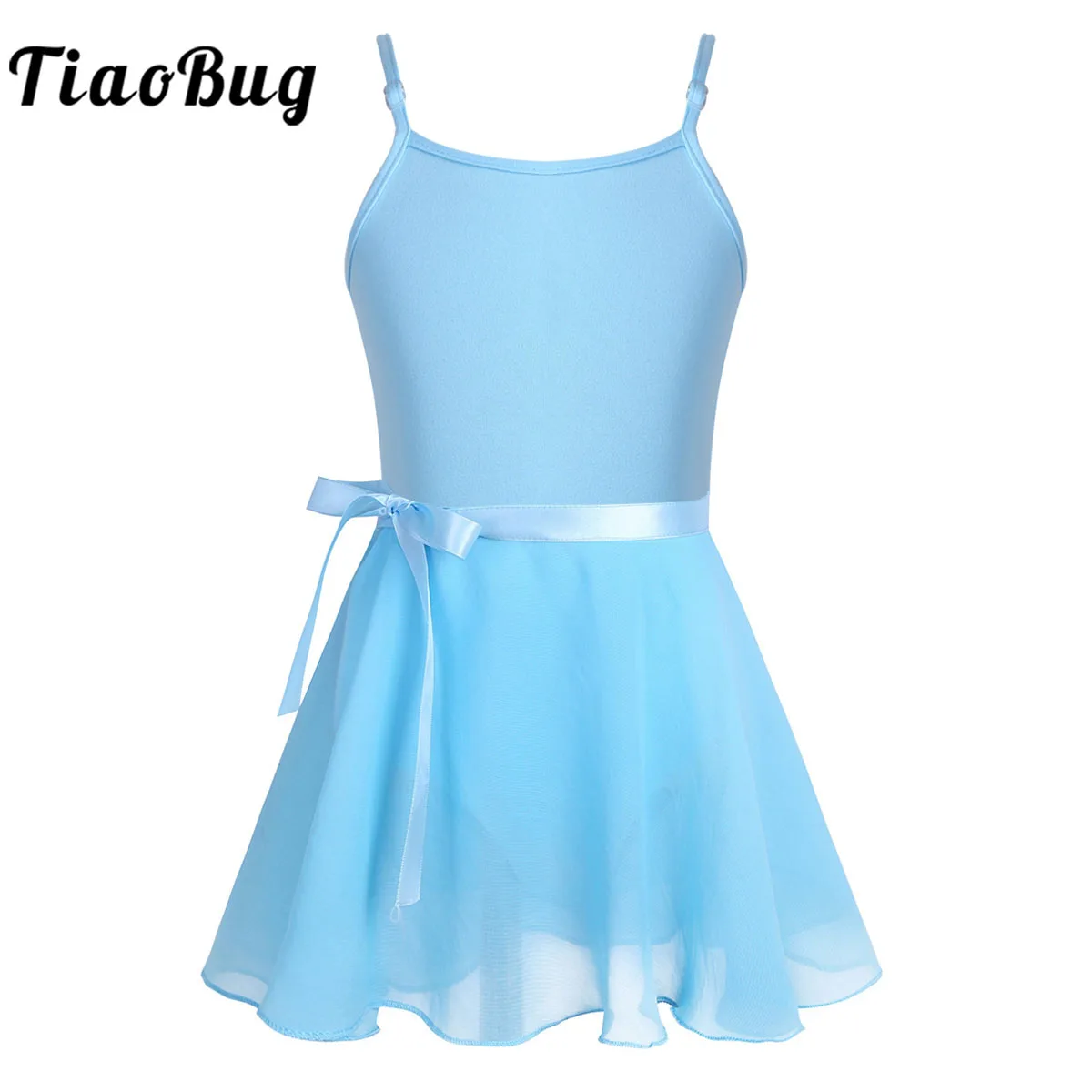 

Ballet Dress Children Girls Gymnastic Leotard and Detachable Chiffon Skirt Outfits Ballerina Dancewear Performance Party Costume