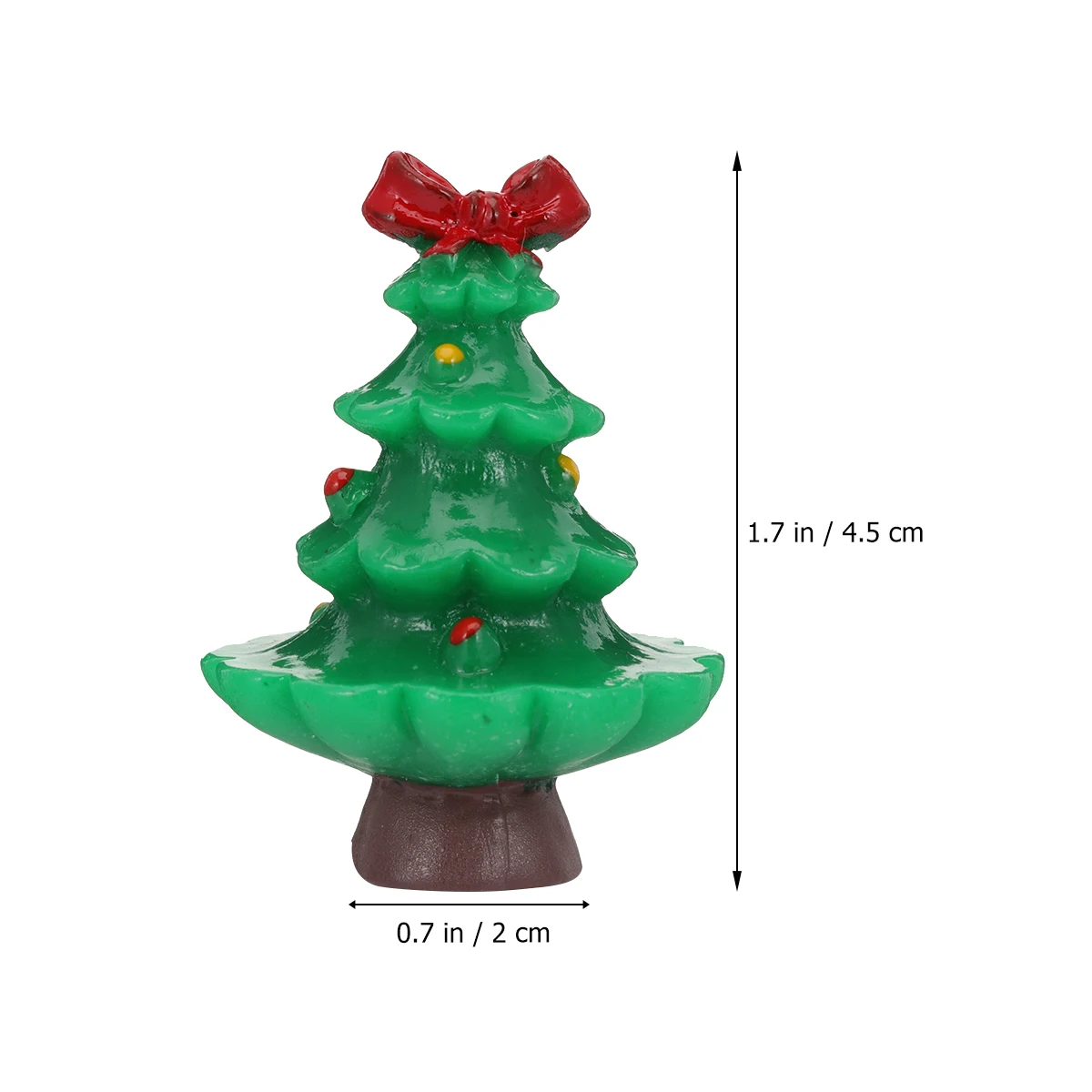 

10 Pcs Christmas Tree Ornaments Desk Resin Desktop Statue Mini Decoration s Xmas