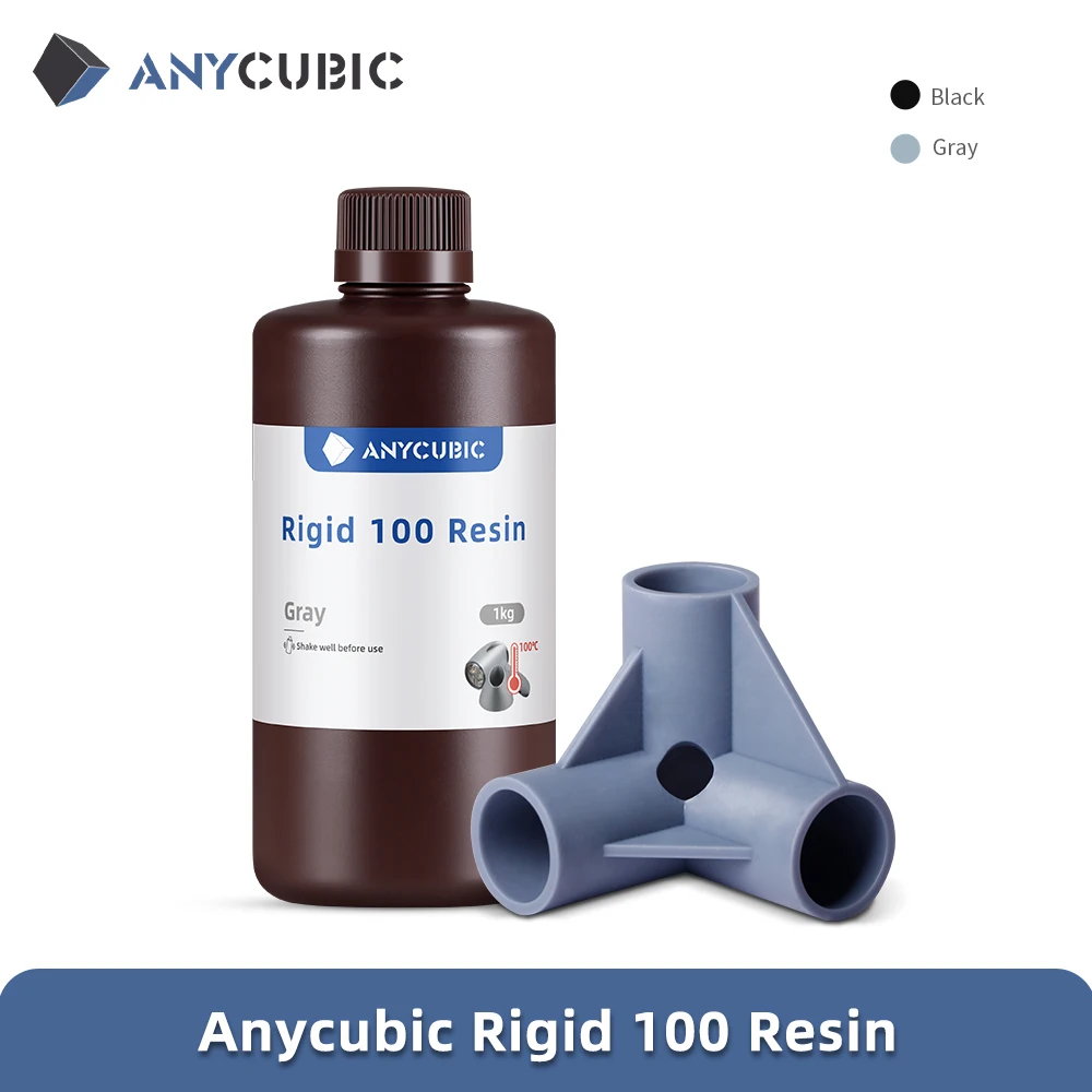 ANYCUBIC Rigid 100 Resin High-Temp Resistant Resin Up to 100°C High Precision For DLP/LCD 3D Printers for Engineering Jewelry