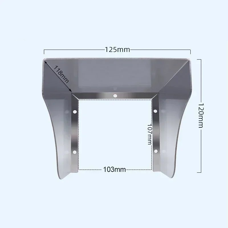Protezione antipioggia in acciaio inossidabile Copertura metallica impermeabile per presa Serratura porta RFID Sistema macchina per controllo accessi Lettore campanello