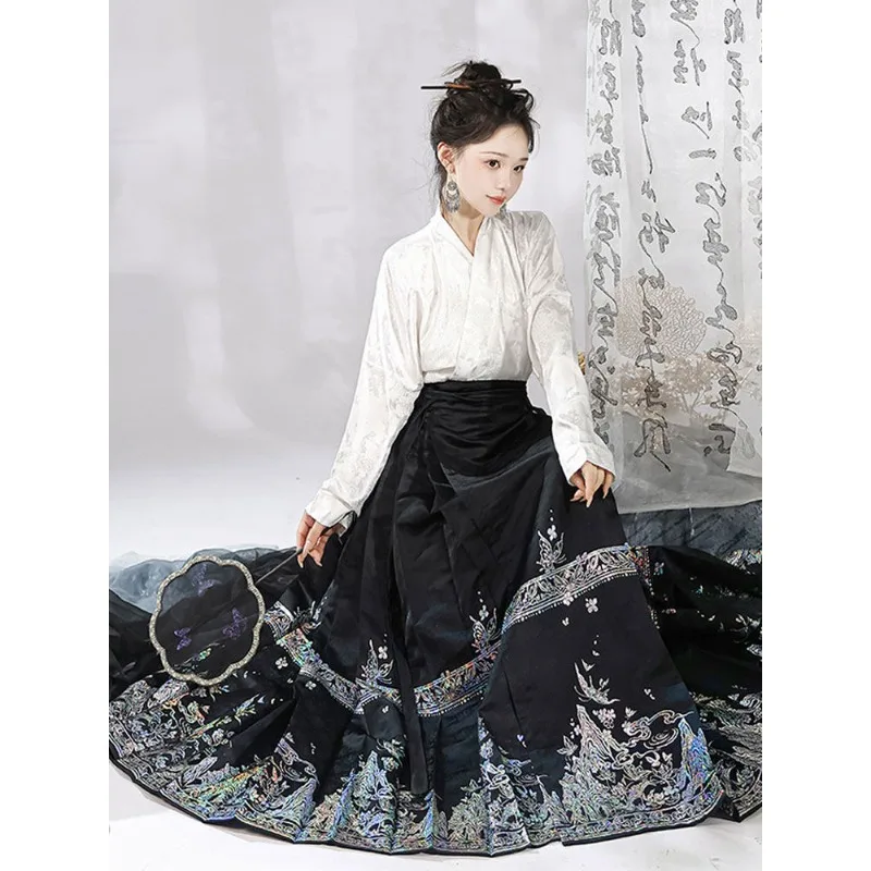 

Hanfu women's new Chinese horse dress daily commuting spring, summer and autumn