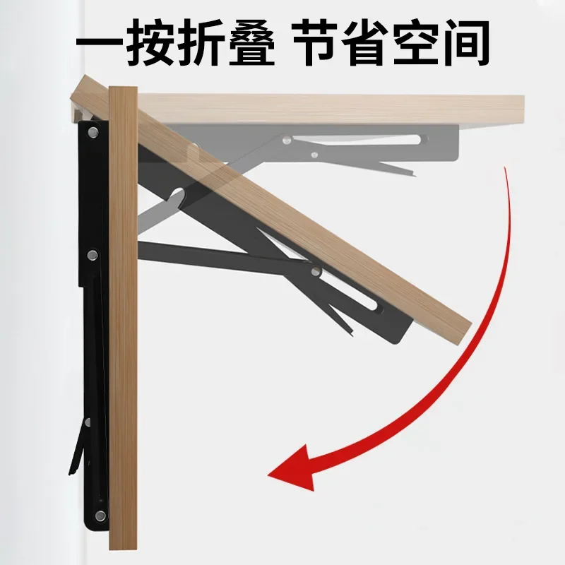 

2PCS Adjustable Folding Angle Bracket 8-16 Inch Heavy Duty Triangle Shelf Support Wall Mounted for Bench Table Furniture H