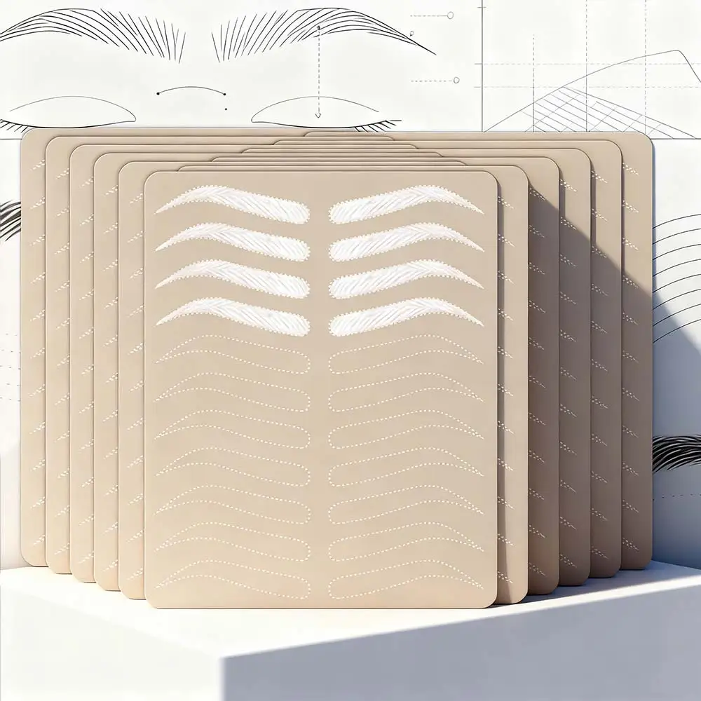 

30/20/10/5/3 шт., практика татуировки бровей, кожа, профессиональный микроблейдинг, точечная линия, тренировка татуировки, искусственная кожа, аксессуары для татуировки