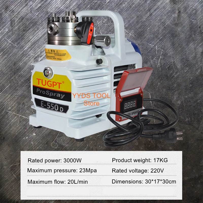 Elektrische Hoge Druk Airless Spuitmachine Muur Verf Stalen Structuur Verfspuit Latex Verf Kleine Spuit Tugpt
