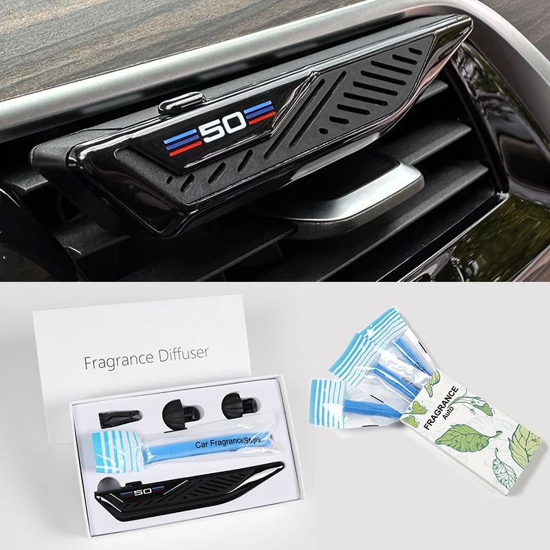 Für BMW F30 F10 Auto-Lufterfrischer Parfüm-Diffusor in Klingenform, Duftspender für Lüftungsschlitze, Nachfüllstreifen für Auto-Lufterfrischer
