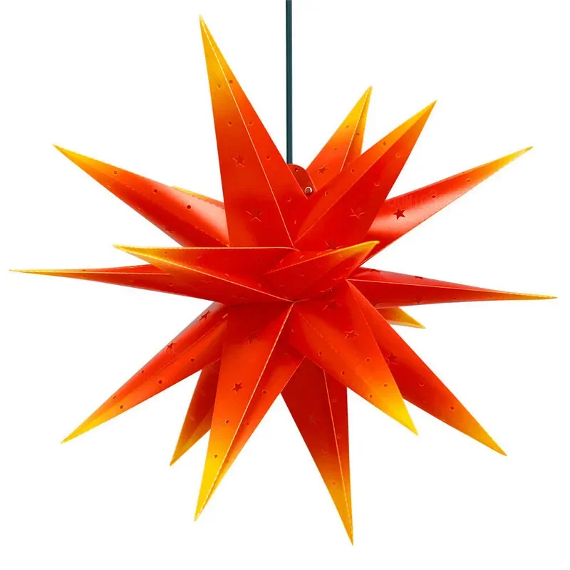 

Christmas Ornament LED3D Star Outdoor Waterproof Multi-pointed Star Hanging Light New Year Hotel Celebration Hanging Ornament