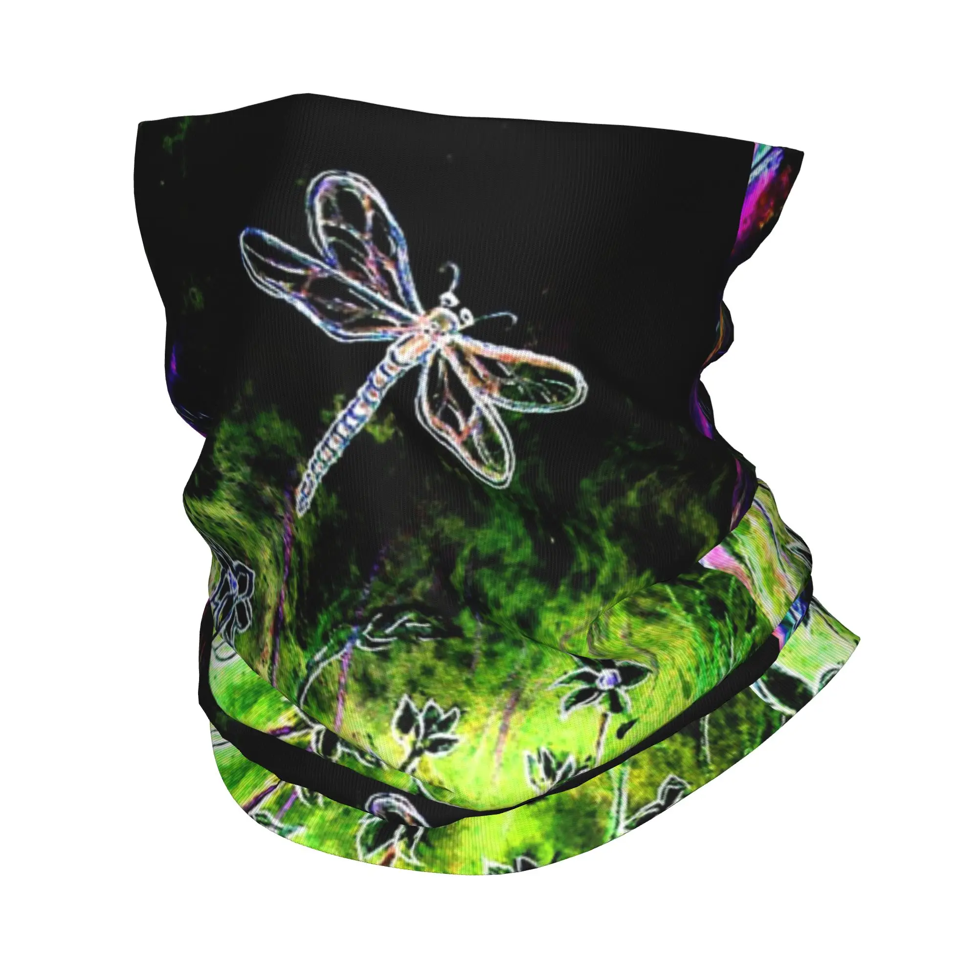 Angel Dragonfly Bandana Neck Gaiter Printed Mask Scarf Warm Headband Outdoor Sports For Men Women Adult