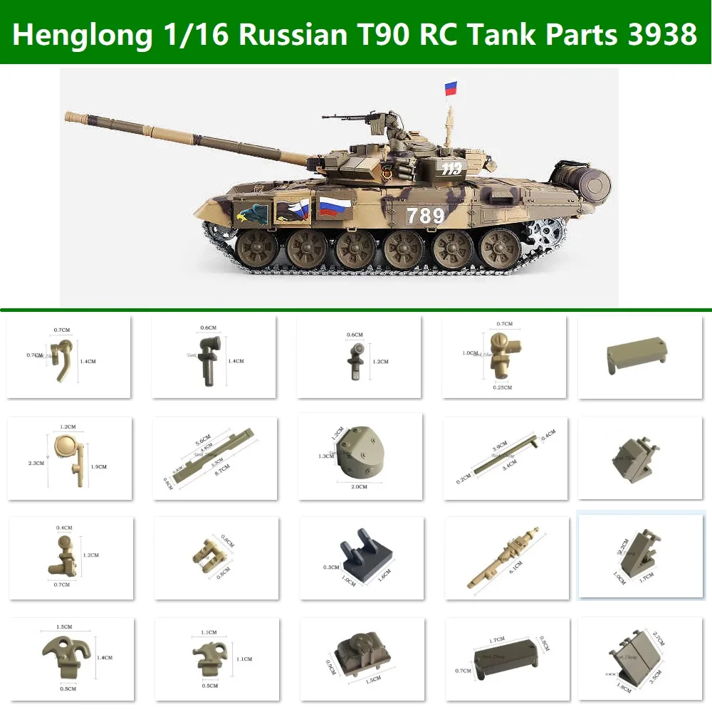 Henglong 1/16 Russia RC Battle Tank T90 Plastics Parts 3938