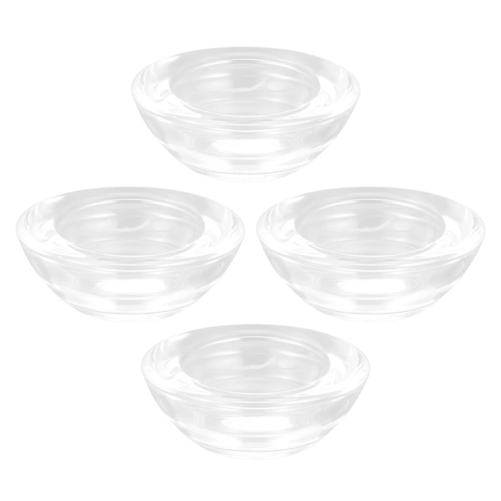 

4 Pcs Decorative Tea Light Holders Tealight Candleholders Candles Cup Glass Replacement