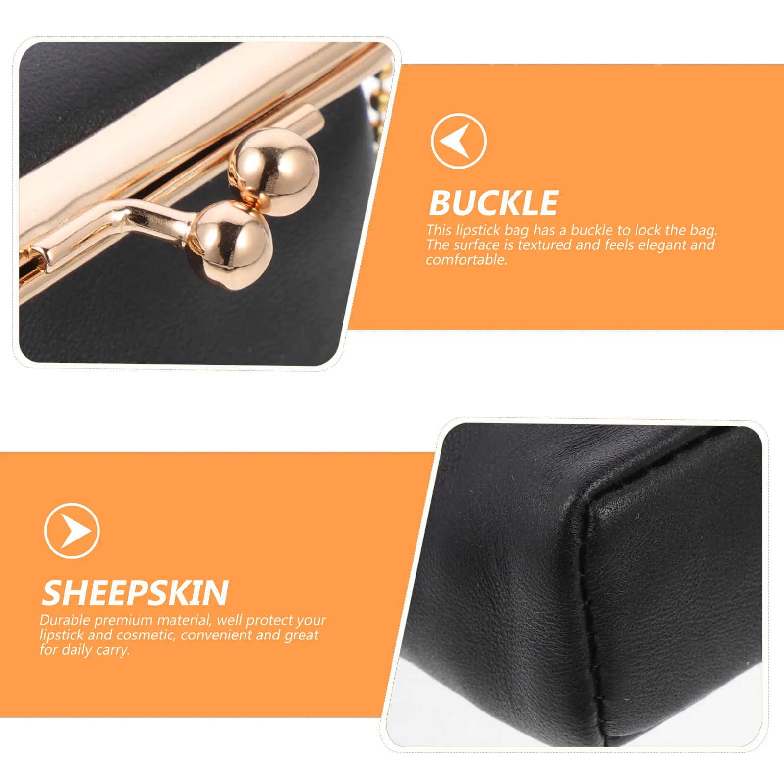 

Square Lipstick Box Mini Portable Pink Case Travel Camping Party Durable Material Textured Surface Elegant Design Simple Use H
