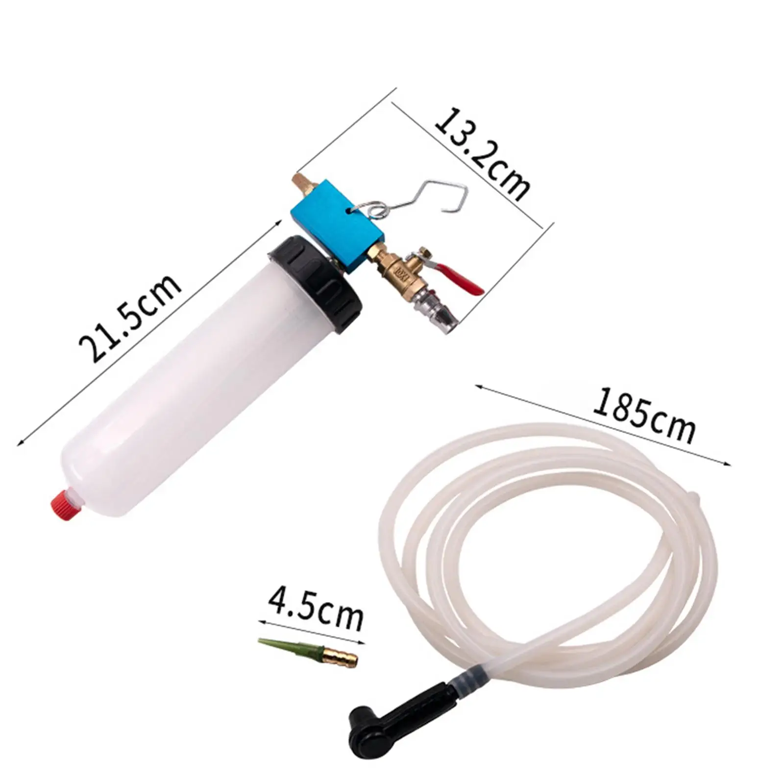 Automotive Brake Fluid Extractor Equipment Set Oil Replacement Bleeder Tool with Pressure Hose for Car Motorcycle Hydraulic Pump