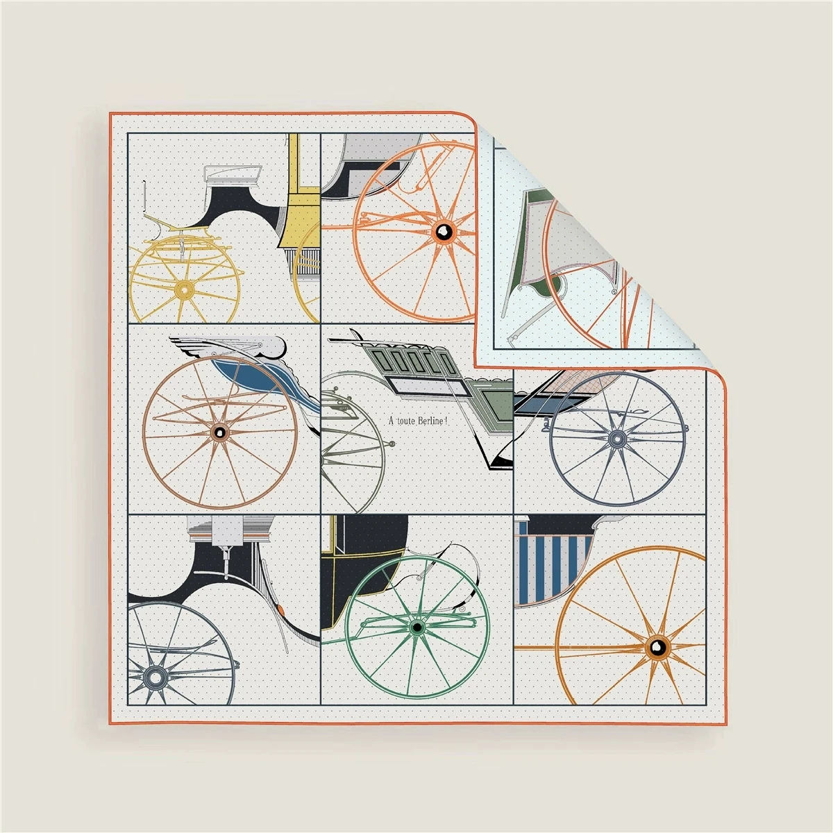 

70CM Curled Edge Twill Silk Scarf Women Funny Double Side Printed Square Scarves Wraps Echarpes Foulards Femme Hijab