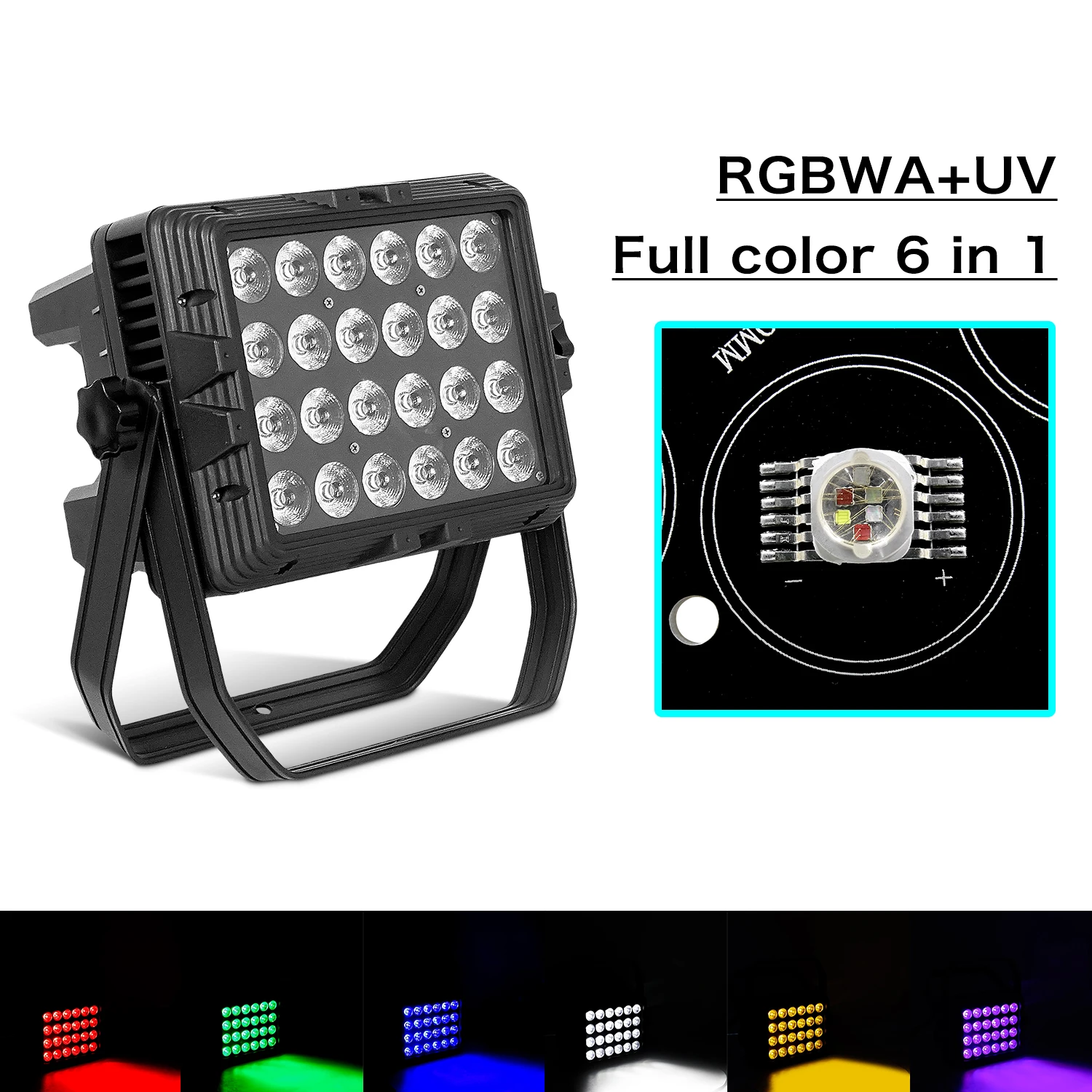 4 Teile/lose Im Freien Wasserdichte Bühne Licht 24x12W RGBW/24x18W RGBWA UV 6 in 1 LED Platz Par Licht DJ Disco Ausrüstung Beleuchtung