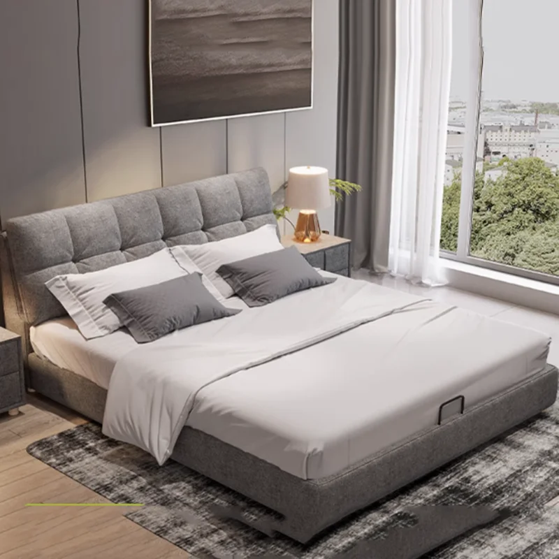 Respaldo De lujo Para Cama doble, cabecero De almacenamiento, marcos De madera, Cama doble para dormitorio, Cama doble Queen para adultos, Cama De Casal, muebles para el hogar