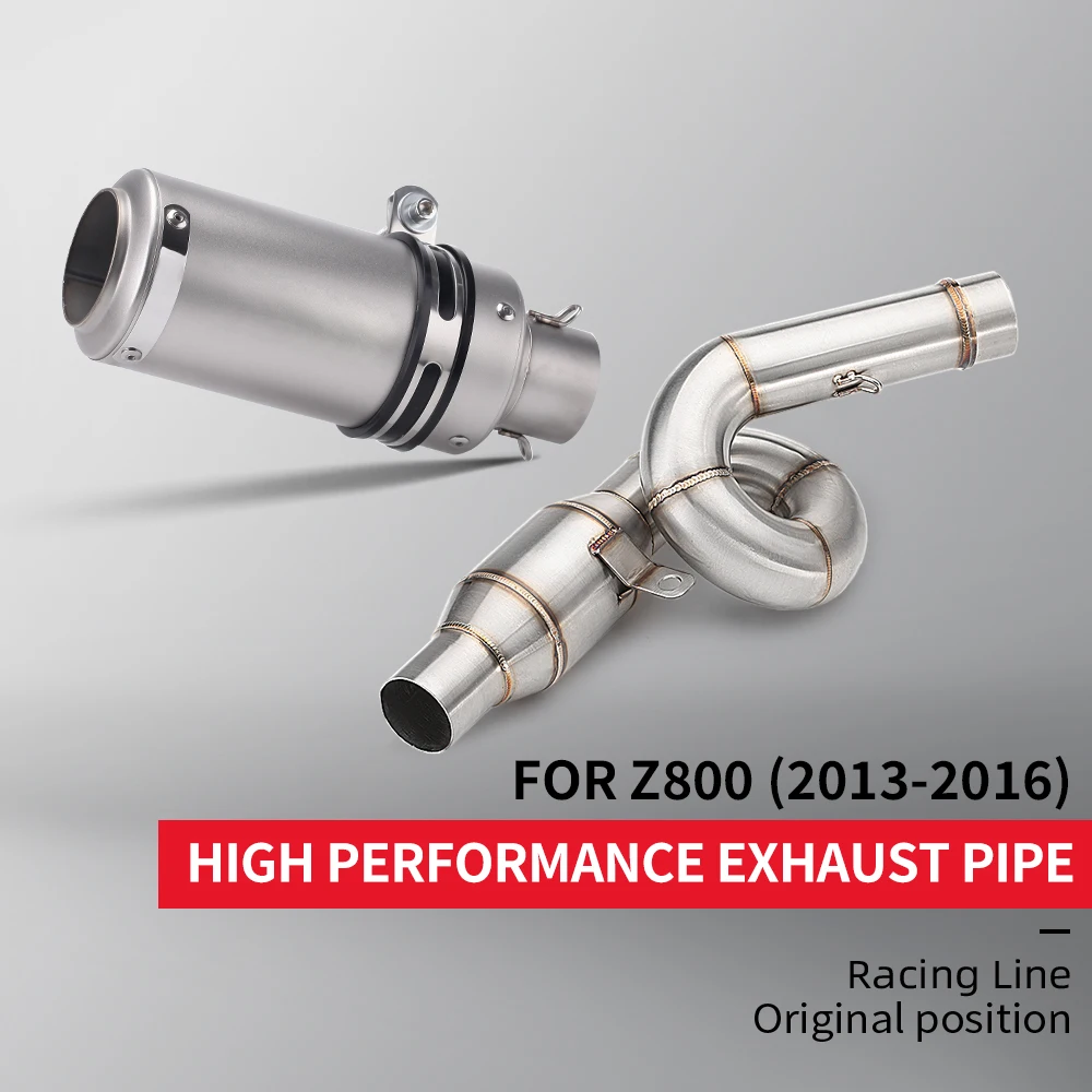 

Motorcycle Exhaust Muffler Middle Pipe Connector Adapter Fit for Z800 2013 - 2016