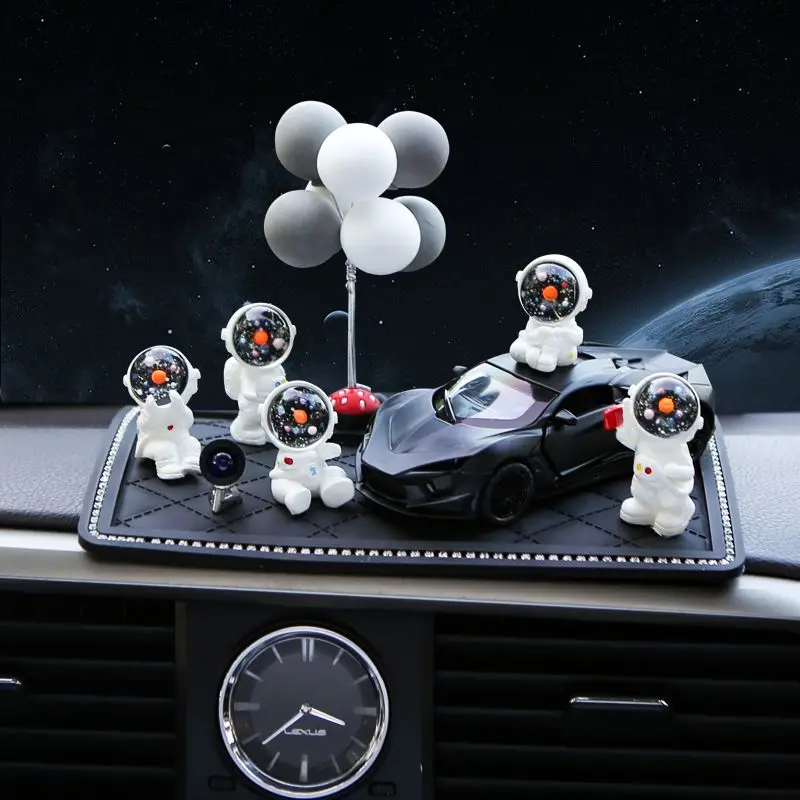 2025 Starry Sky Rabbit Car Ornament New Design Cute Popular Astronaut Car Dashboard Interior Decoration for Women
