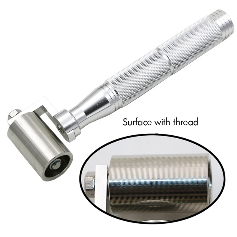 1PC 34mm Steel Wallpaper Flat Pressure Roller Apply Hand DIY Tools Platen Metal Flat Roller Wheel Bearing Tool