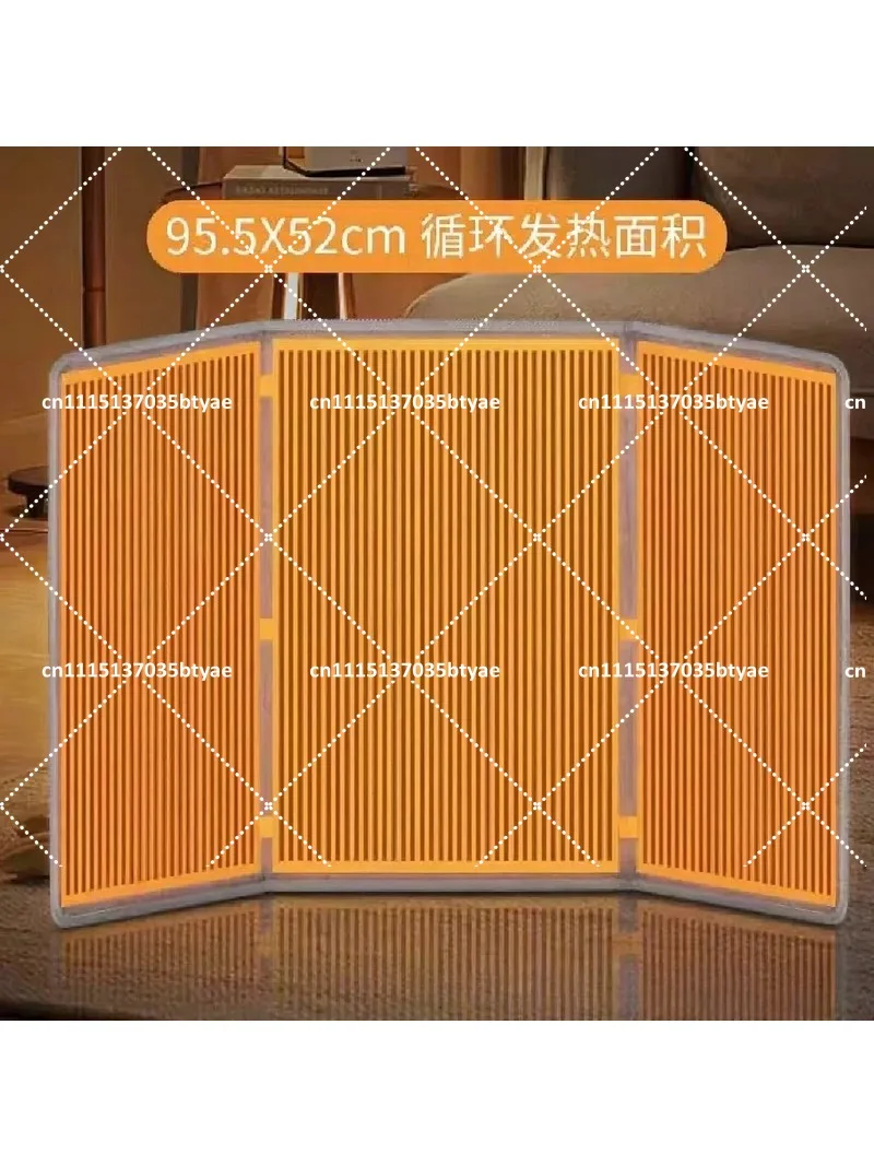 Portable Space Heater Foldable Under Desk Warmer Adjustable Temperature Auto Shut Off Electric Foot Warmer for Living Room