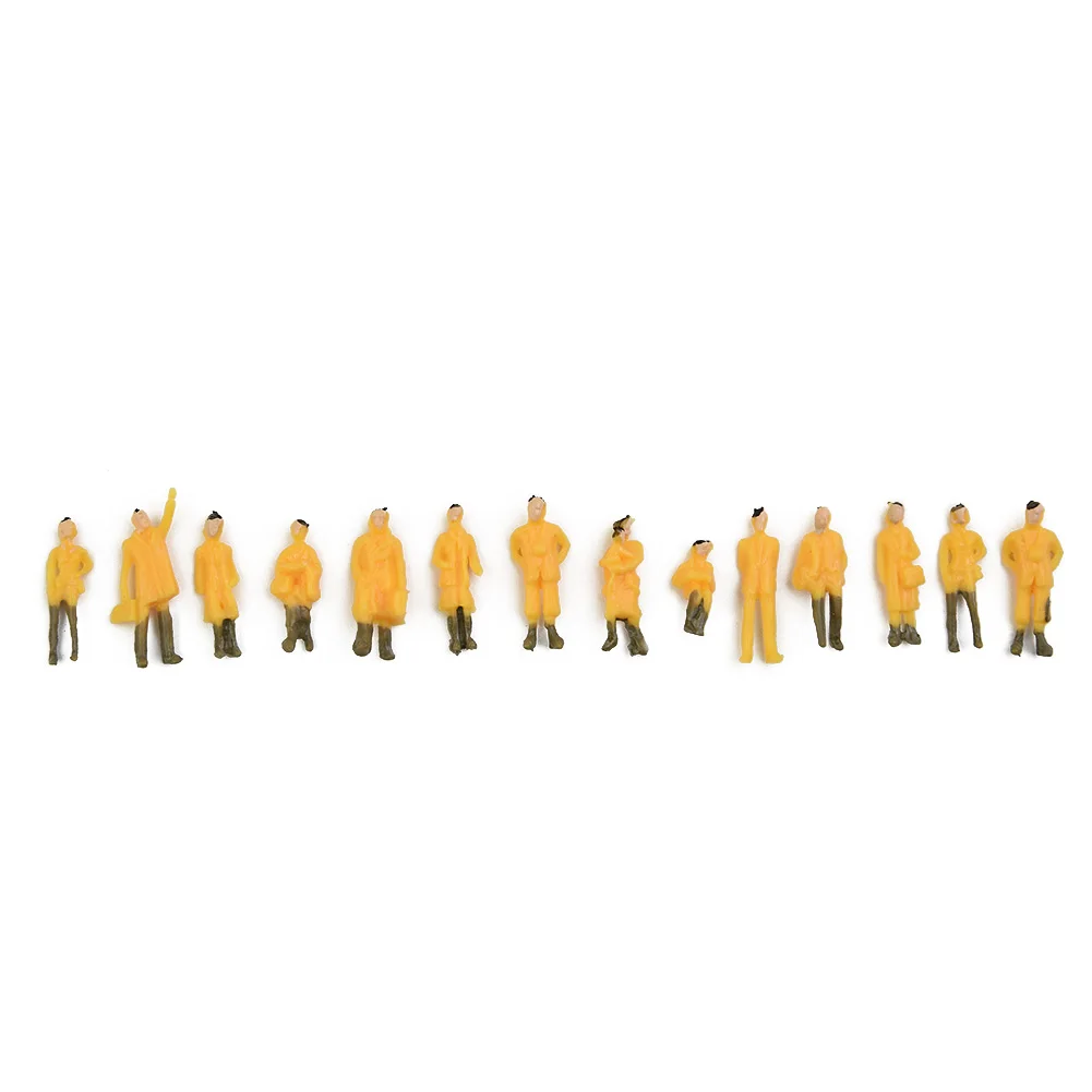 1:87 HO Scale Painted Model People Set 50 Pcs for Model Train Layouts Dioramas Architectural Modeling and Scenes