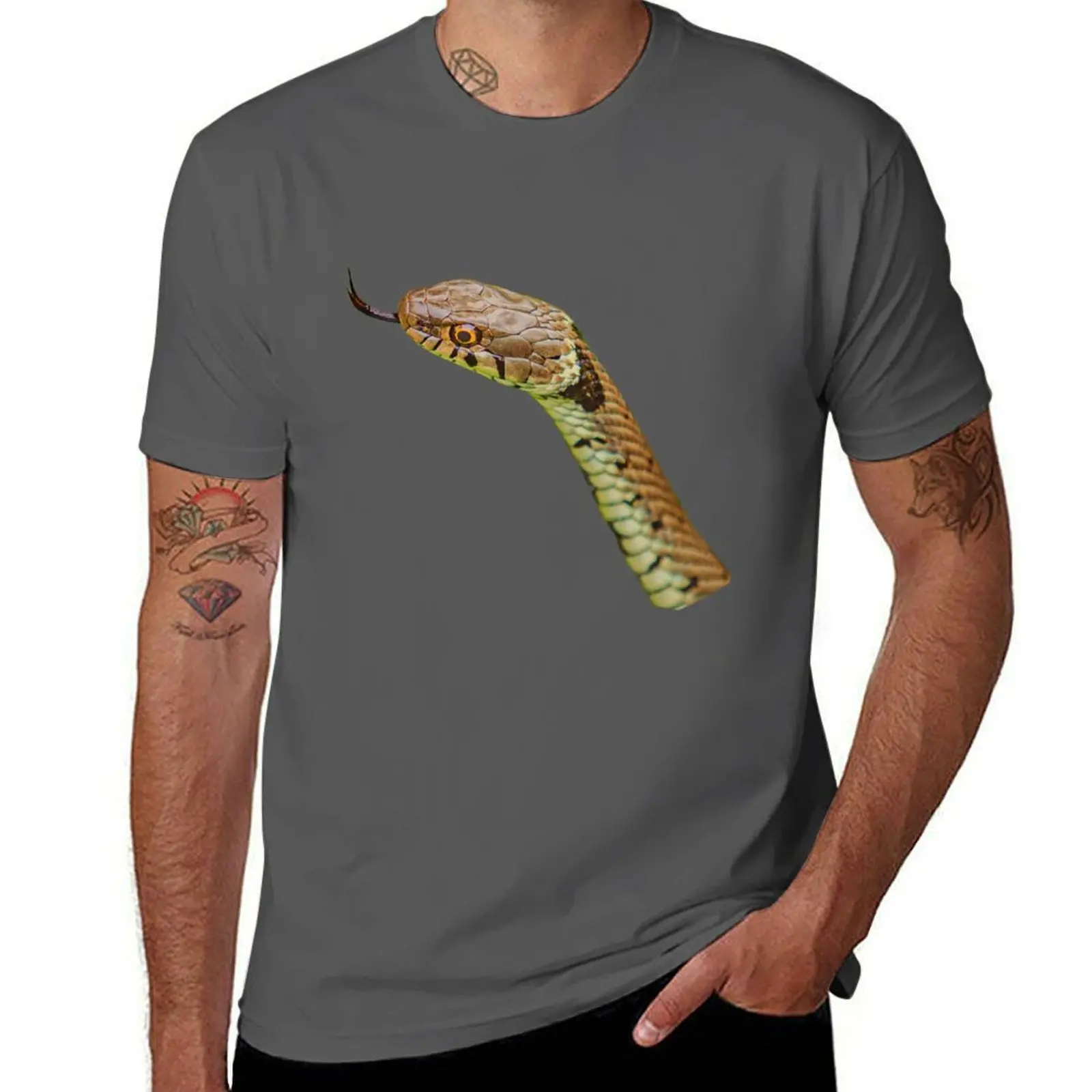 

air Snake the Grass tasting T-Shirt Big and Tall Short Sleeve Tee