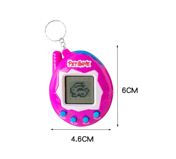 สัตว์เลี้ยงอิเล็กทรอนิกส์แบบใส 1 ชิ้น/2 ชิ้น ทามาก็อตจิ สัตว์เลี้ยงย้อนยุคในหนึ่งเดียว ของเล่นดิจิทัลเสมือนจริง สัตว์เลี้ยงย้อนยุคสุดฮา ของเล่นพิกเซลสุดสนุก