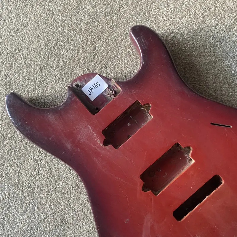 JB165 Paints Problems Semi Finishing Electric Guitar Body in Solid Wood Damages Custom Order HumbuckerX2 for DIY