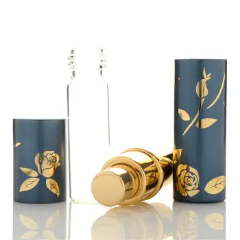 10ml mini parfémová lahvička hliníková trubice prázdná lahvička s rozprašovačem přenosná skleněná vložka kosmetická lahvička s vzorkem znovu naplnitelná lahvička s rozprašovačem 8 nejlepší prodej dekantace parfému - №5