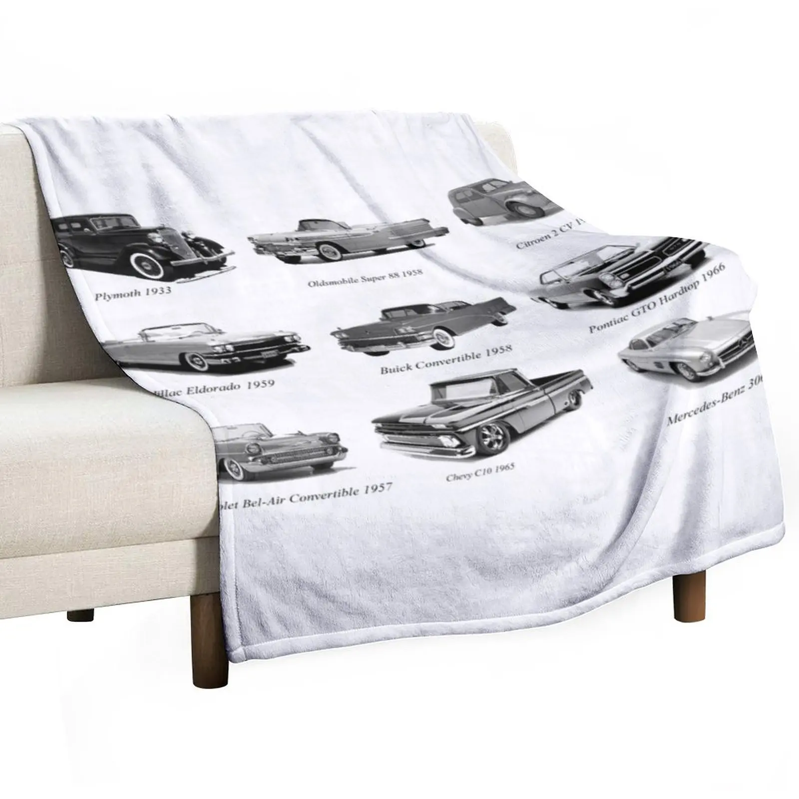 

Classic Car Collection Throw Blanket Sofa Quilt Sofa Throw Blankets