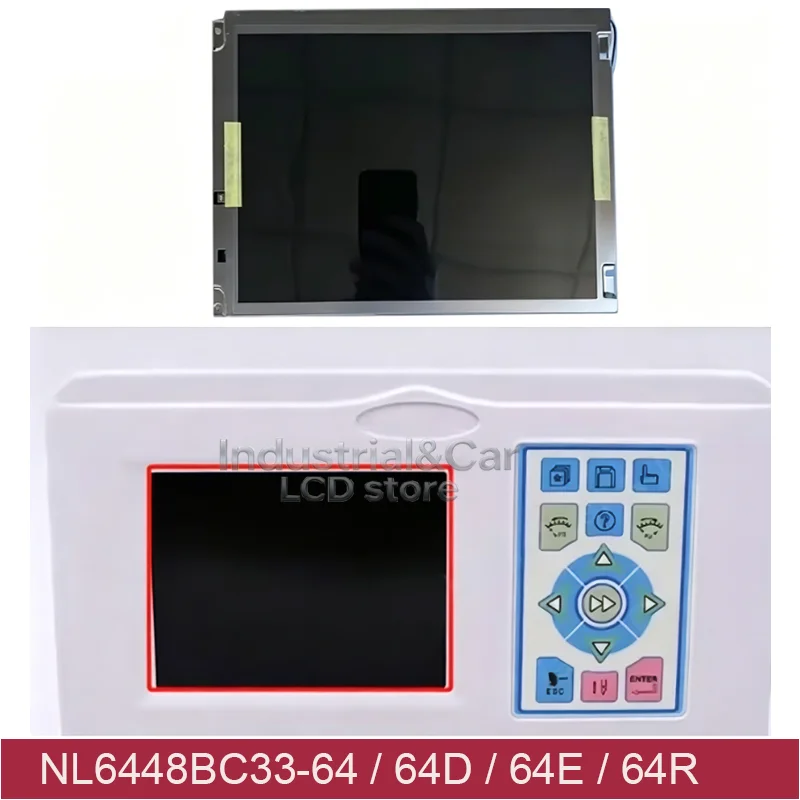 Original 10.4 Inch NL6448BC33-64 NL6448BC33-64D NL6448BC33-64E NL6448BC33-64R For Dahao C88 Embroidery Machine LCD Replacement