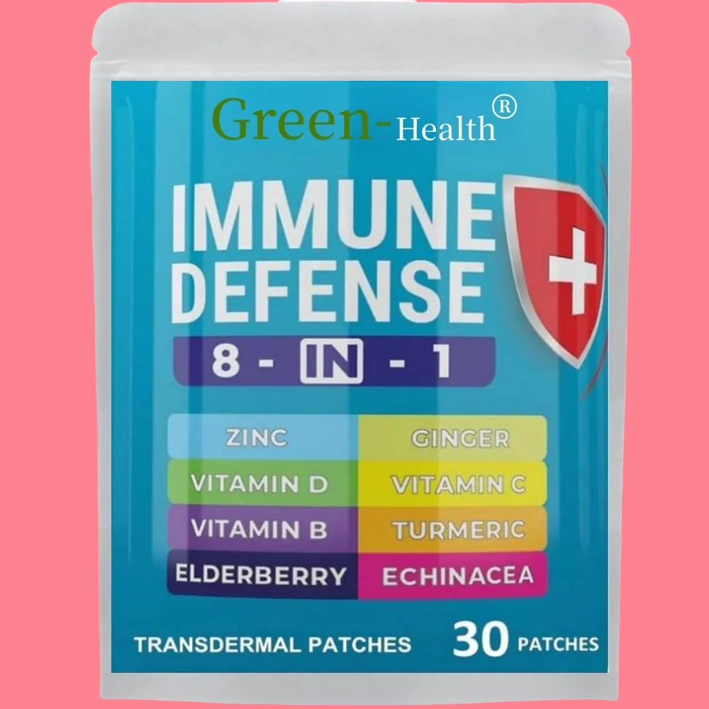 30 Patches Immune Support Transdermal Patches Zinc, Vitamin D3 , Vitamin C And Elderberry - Immune Booster