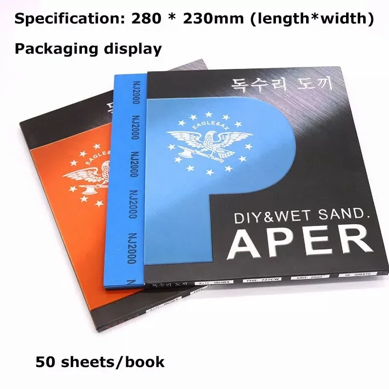 1Pcs 9 x 11 in (230X280mm) 80-10000 Grit Sandpaper Sheets Wet & Dry for Metal Wood Sanding Automotive