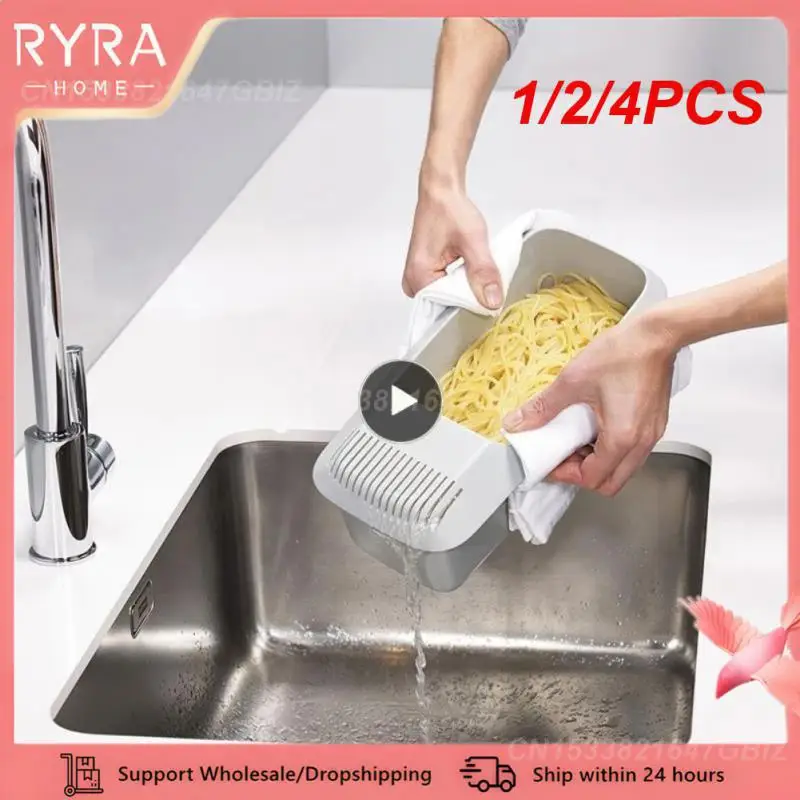 1/2/4PCS Microwave Pasta Cooker with Strainer Heat Resistant Pasta Boat Steamer Spaghetti Noodle Cooking Box Tool Kitchen