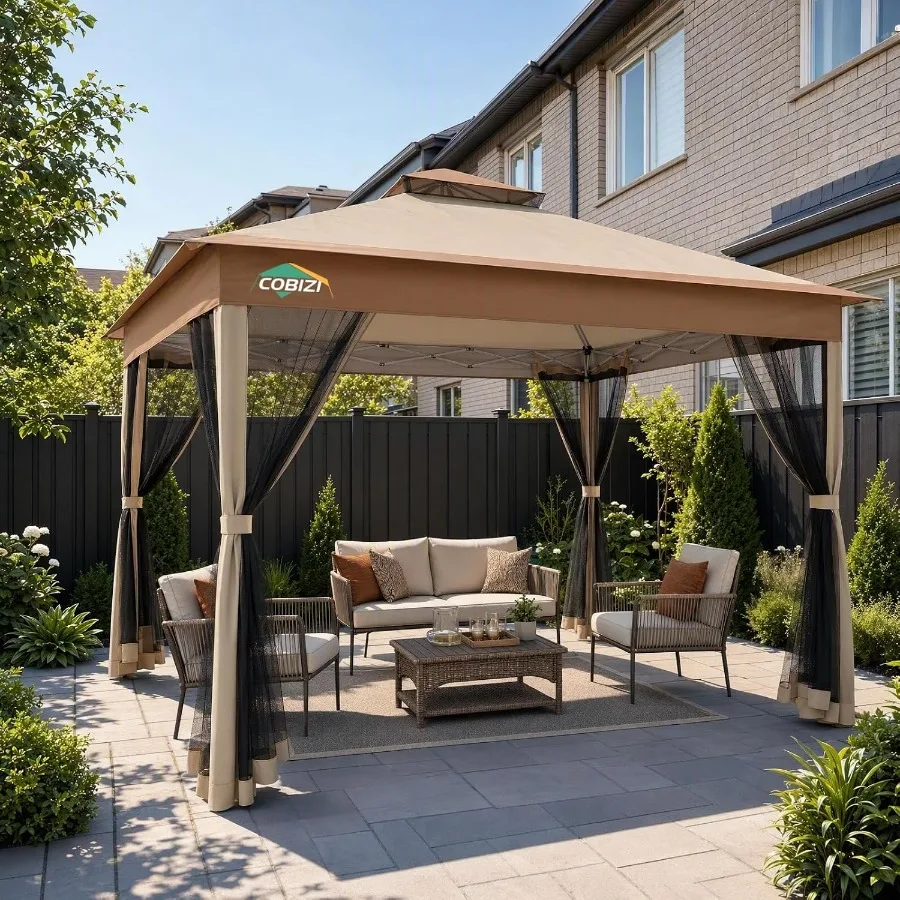Feet Pop up Gazebo on Clearance - Outdoor pop up Canopy Tent, carpas para Patio, Shelter - Screen Tents with Portable Carry Bag