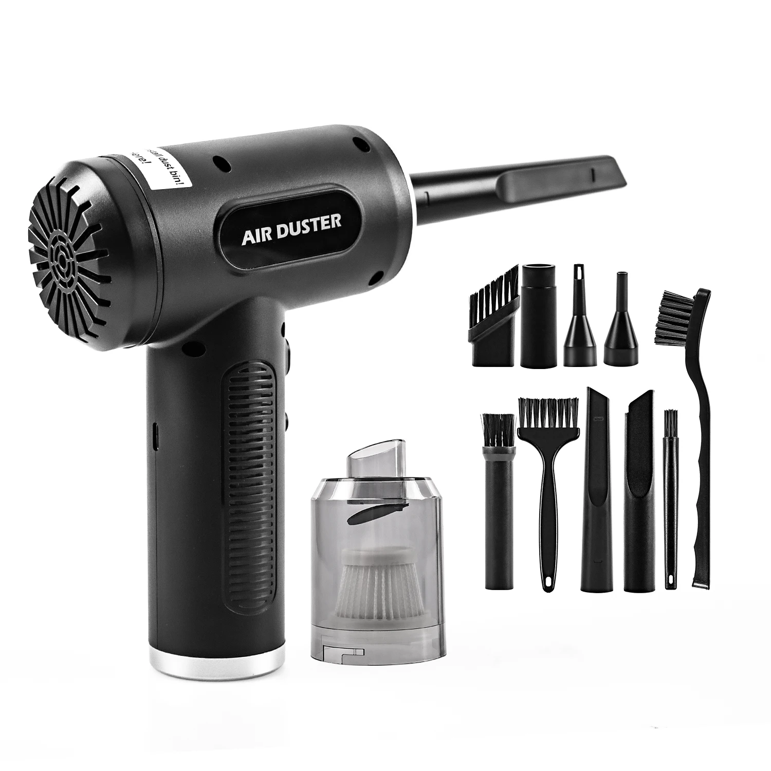 자동차 진공 청소기 휴대용 충전식 3 in 1 먼지 버스터 공기 송풍기 핸드 펌프, 키보드 청소용 미니 휴대용 진공