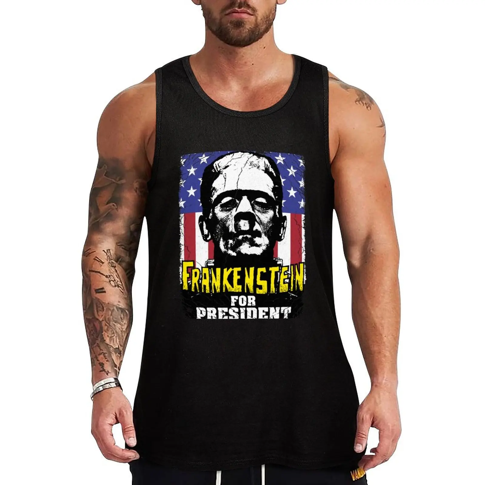 

FRANKENSTEIN FOR PRESIDENT! Tank Top Male vest Sleeveless men