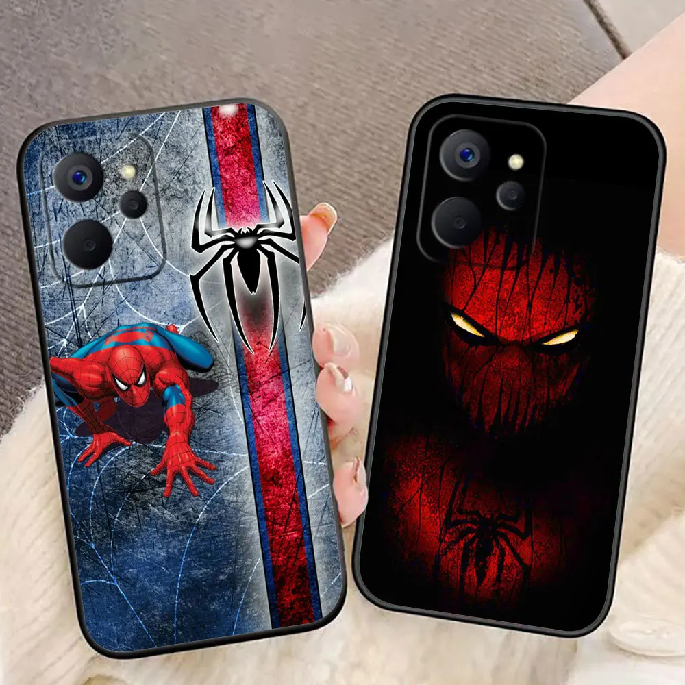 Marvel Spider Spiderman Benutzerdefinierte Foto Telefon Fall Für OPPO Realme 14 13 12 11 10 9I 8 8I 7 7I 6 5I 5S Pro Plus TPU Fall Funda