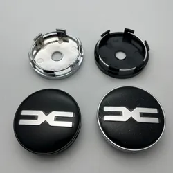 4pcs ABS 3D 60mm Car Emblem Wheel Center Caps Badge Hubcaps Cover Sticker Decal Styling Auto Accessories for DACIA Spring Duster