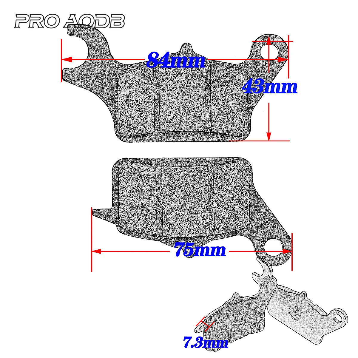 Motorcycle Scooter Original Front Brake Pad for Honda DUNK 2015-2019 DIO110 LEAD125 2017-2020 for Suzuki Address UK110 2017-2021