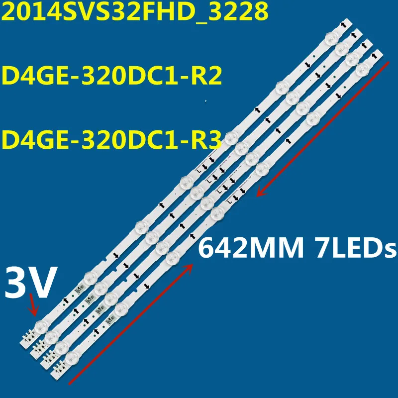 LED Backlight Strip for 2014SVS32FHD D4GE-320DC1-R2 R1 LM41-00432A LM41-00041K UE32H4000 UE32H5000 UE32H5020 UE32H5030 UE32H5500