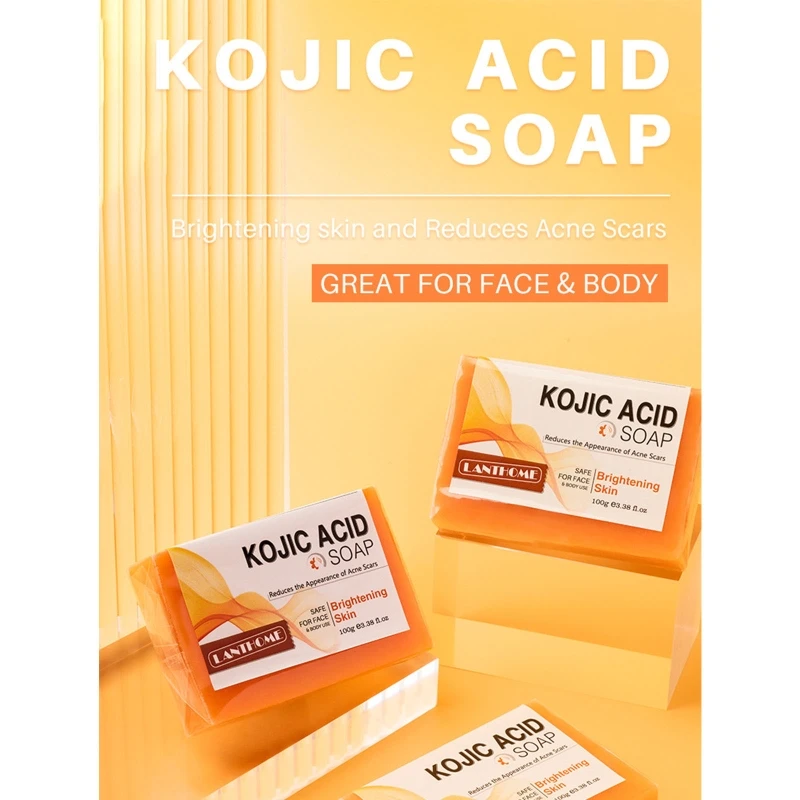 Kojic Acid Soap Face Skin Brightening Soap Body Cleaning Soap for Most Skin Type