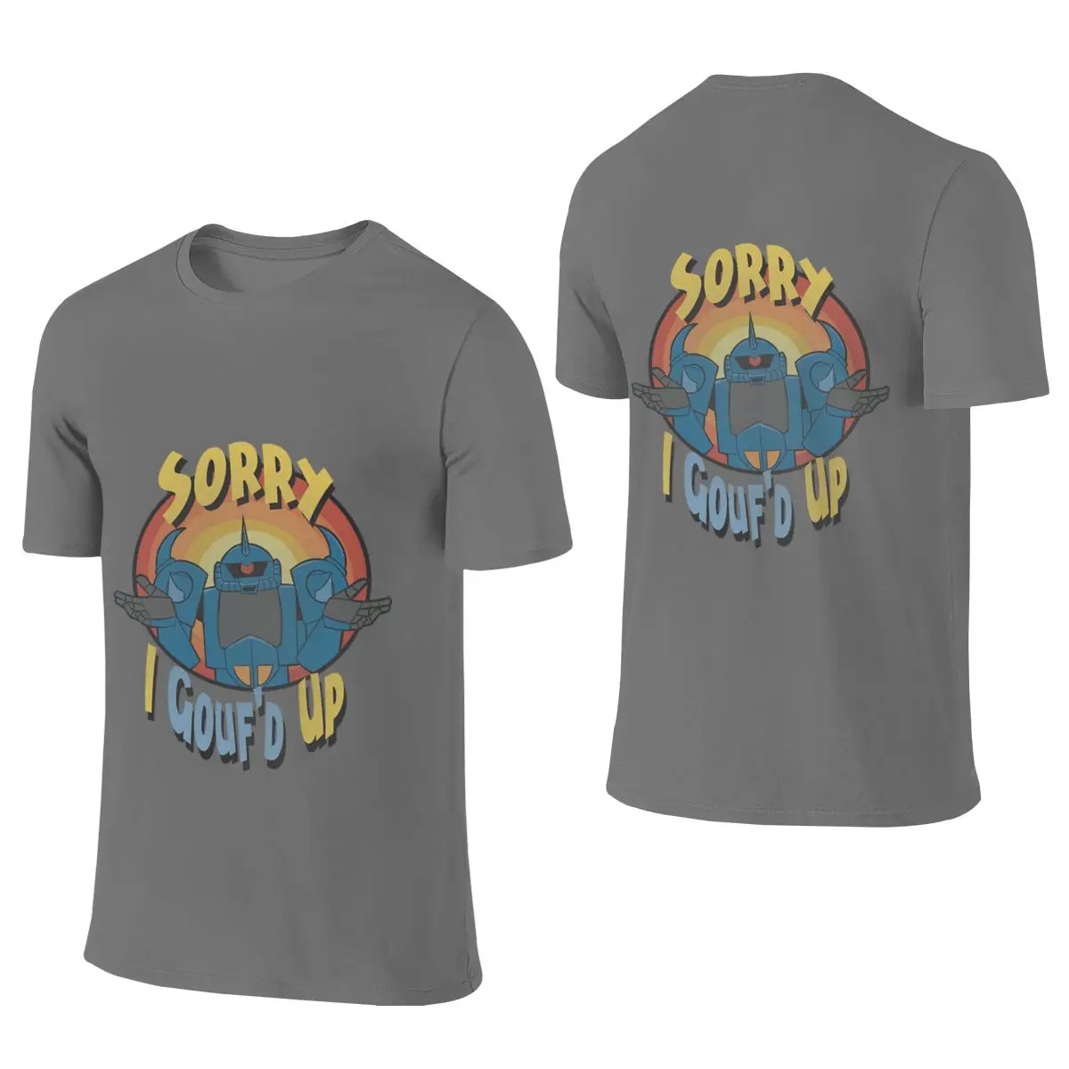 Sorry I Gouf D Up Cloud-Like Feeling Reversible T-shirtOutdoor Leisure Versatile Inner Layer Basic Tee