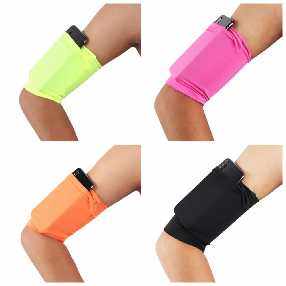 Terylene Cell Phone Armbags Non-slip Lightweight Running Phone Holder Elastic Universal Sports Pouch Band Gym Running