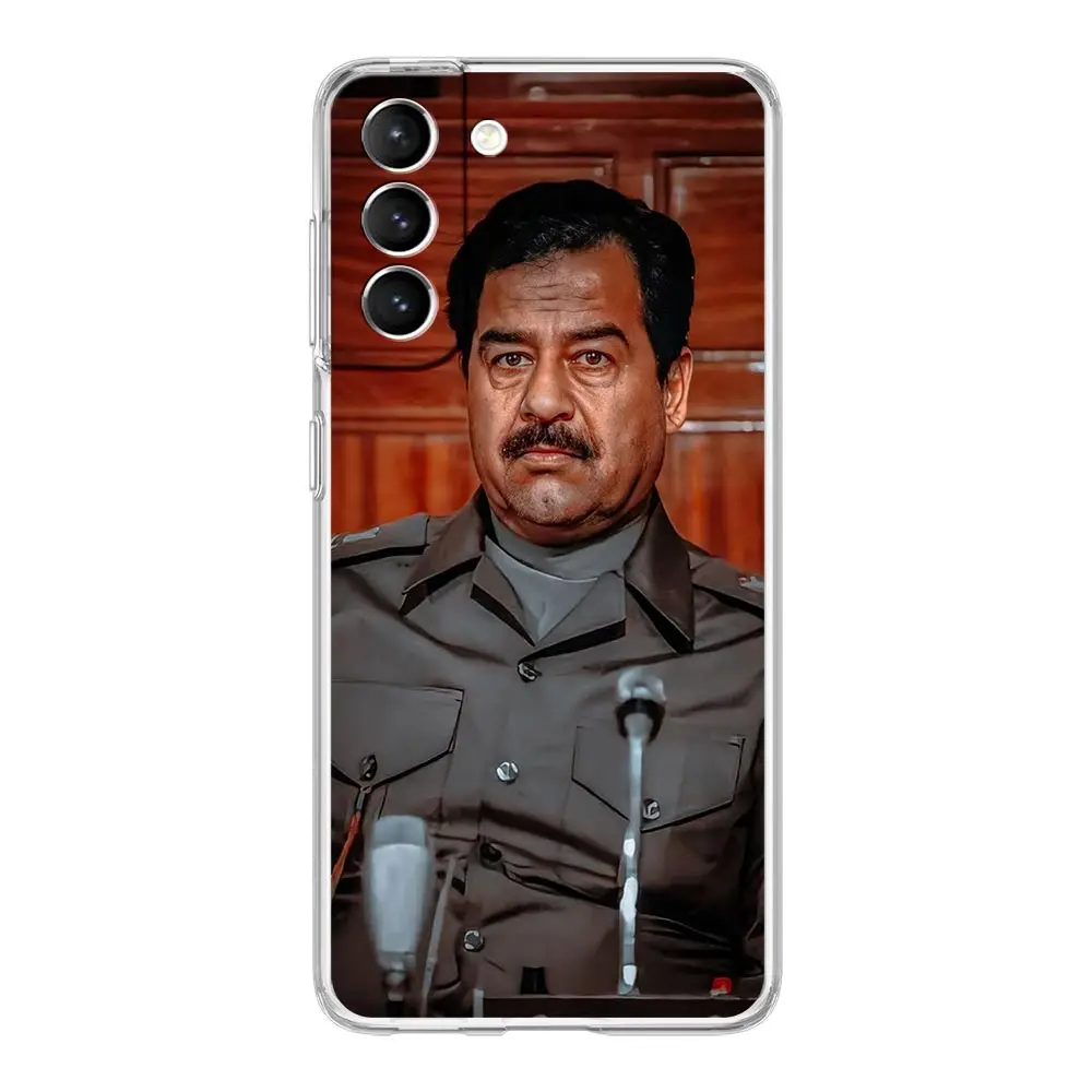 Clear Phone Case For Samsung Galaxy S24 Plus S23 FE S22 S21 S20 Ultra 5G S10 S10E S9 S8 Soft Cover Arabic Iraq Saddam Hussein