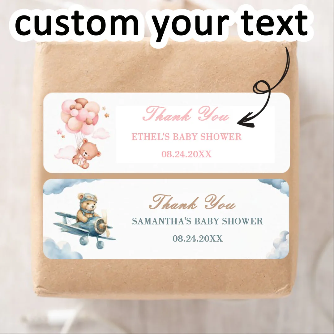 

90pcs Custom Personalized Name and Birthday Stickers (For Baptism, Parties & Gift Wrapping)