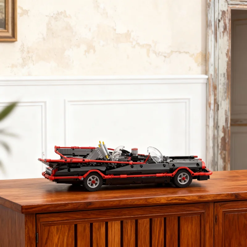 

1107pcs MOC Classic Batmobile Technical Model Building Blocks Tabletop Decor, Small Decor, Home Decor For Adults Christmas Gift