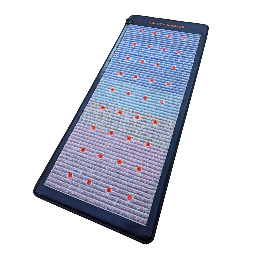 Matelas thermique Chakra arc-en-ciel à ions négatifs, infrarouge lointain MS-9000B, polymères en cristal de chaleur profonde, Peressing magnétique