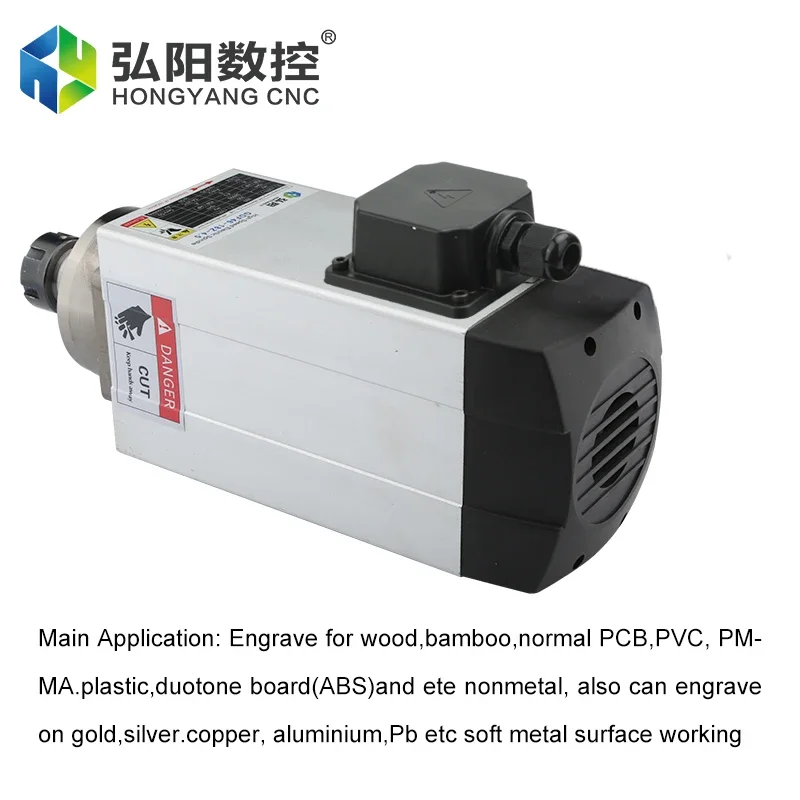 CNC 스핀들 모터 4.5kw 공냉식 스핀들 모터 380V 220V 18000rpm 척 너트 ER25 CNC 밀링 머신 라우터 공작 기계용